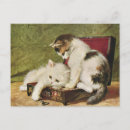 Search for vintage cat art postcards Classic