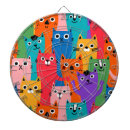 Search for colourful dartboards Cat