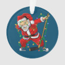 Search for santa hockey christmas decor Dabbing santa claus