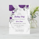 Search for royal purple birthday invitations Violet