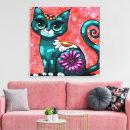 Search for black cat flowers art Whimsical