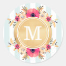 Search for mint monogram stickers Watercolor