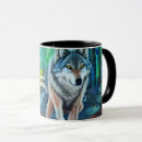 Search for grey wolf mugs Forest