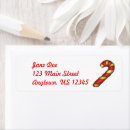 Search for peppermint return address labels Festive