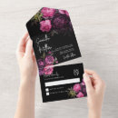 Search for black purple elegant wedding invitations Rustic
