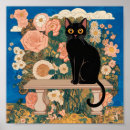 Search for vintage cat posters Floral