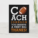 Search for football coach thank you cards Season