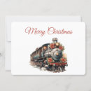Search for steam train christmas cards Railroad