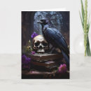 Search for raven halloween cards Skull