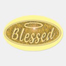 Search for blessing oval stickers Blessed