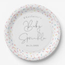 Search for baby sprinkle paper plates Rainbow sprinkles