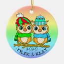 Search for owl christmas tree decorations Snowflakes