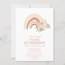 Search for boho rainbow birthday invitations Flowers