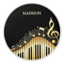 Search for musical notes knobs and pulls Black