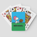 Search for football playing cards Peanuts