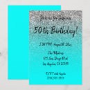 Search for pretty 50th birthday invitations Calligraphy