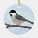 Search for chickadee christmas tree decorations Watercolor