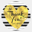 Search for stripe thank you stickers Gold