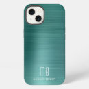 Search for metallic green iphone cases Initials