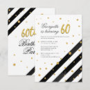 Search for black and white striped invitations Typography