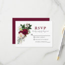 Search for fall winter invitations Watercolor burgundy floral
