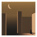 Search for moon cat art Vintage