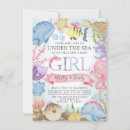 Search for under the sea baby shower invitations Ocean animals