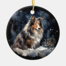 Search for sheltie christmas tree decorations Collie
