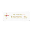 Search for gold rose return address labels Monogrammed
