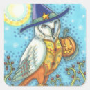 Search for whimsical owl stickers Witch