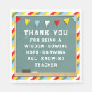Search for teacher appreciation napkins Thank you