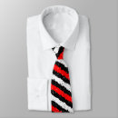 Search for red white and black stripes ties Diagonal