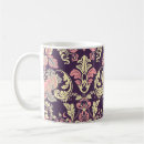Search for retro wallpaper mugs Damask