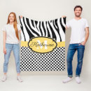 Search for zebra print blankets Girly