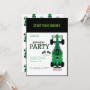 Search for green race car invitations Black