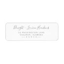 Search for grey return address labels Classic