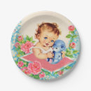 Search for vintage roses plates Blue