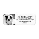 Search for family pet return address labels Dog