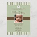 Search for green christening invitations Stripes