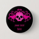 Search for girly skull badges Halloween