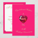 Search for ruby wedding anniversary invitations Gold