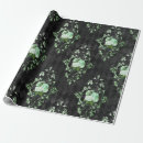 Search for vintage rose wrapping paper Green
