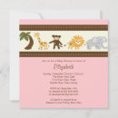 Search for jungle baby girl shower invitations Elephant