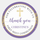 Search for purple first communion stickers Religious
