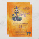 Search for cat hen party invitations Witch