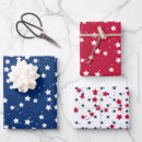Search for independence day wrapping paper Red