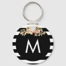 Search for floral black key rings Stripes