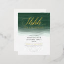 Search for emerald green and gold birthday invitations Calligraphy