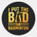 Search for badminton design stickers Sporty