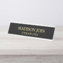 Search for black and gold name plates Employee